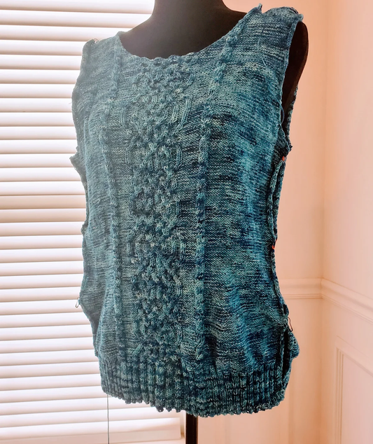 Pacific Cable Progress (and a treatise on my love affair with seamed sweaters)