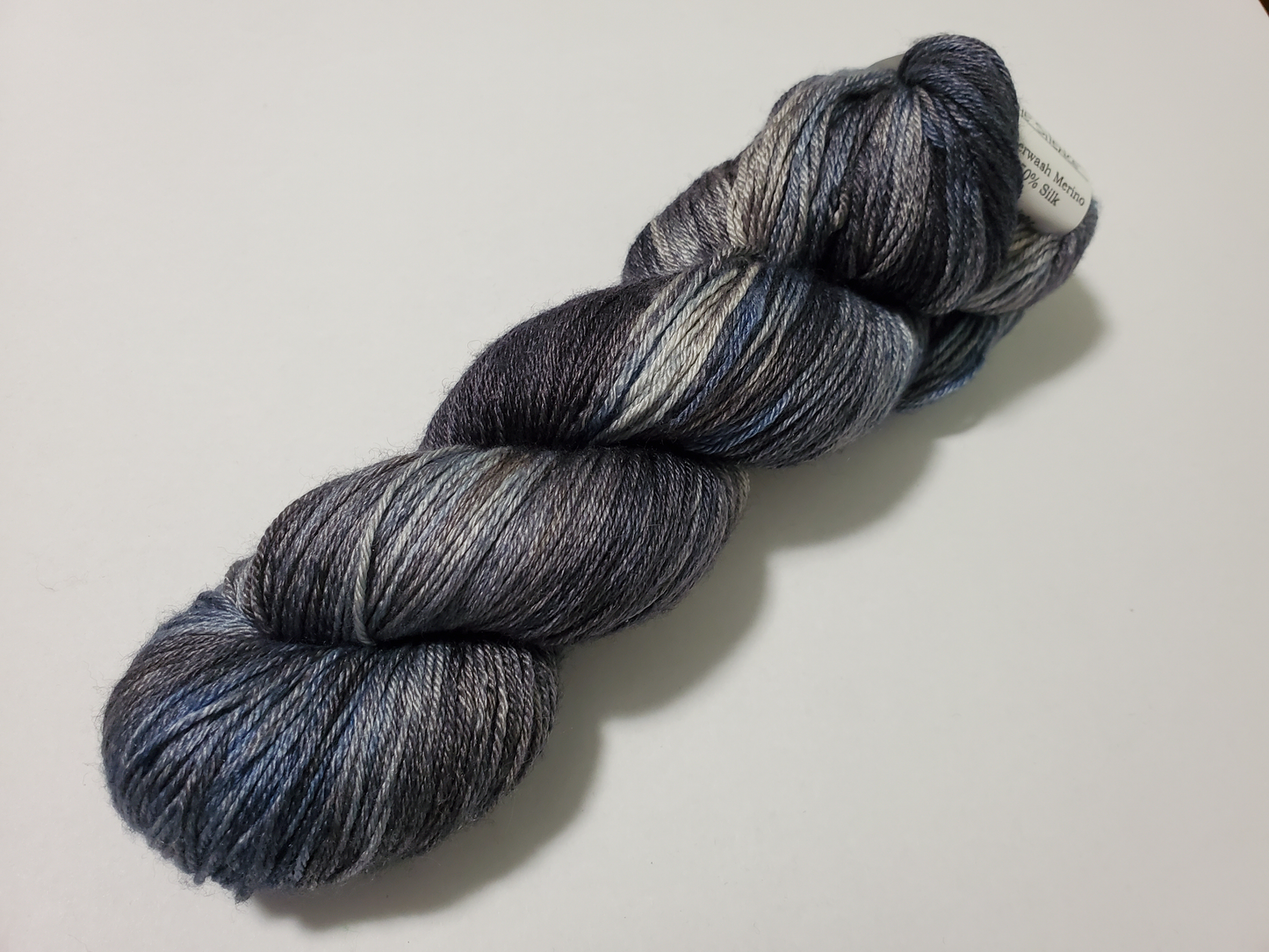 Pandia's Jewels Hand Dyed Yarn Scrumptious - The Silence