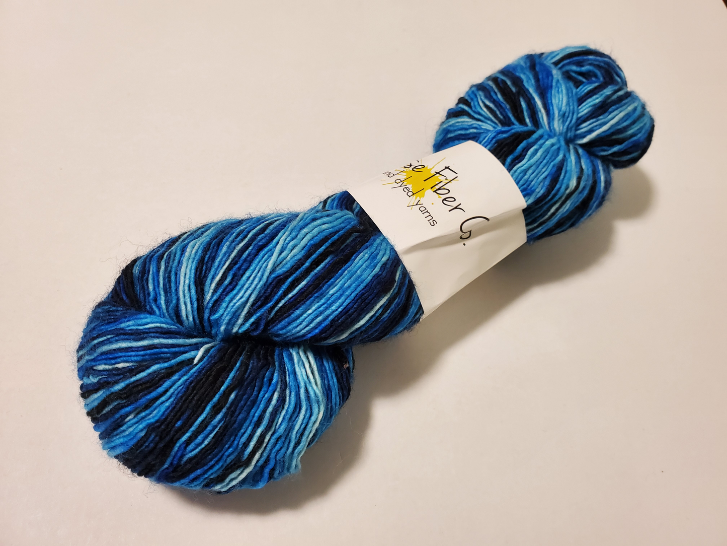 Sunrise Fiber Co. Moxie Sock - Blue Ombré