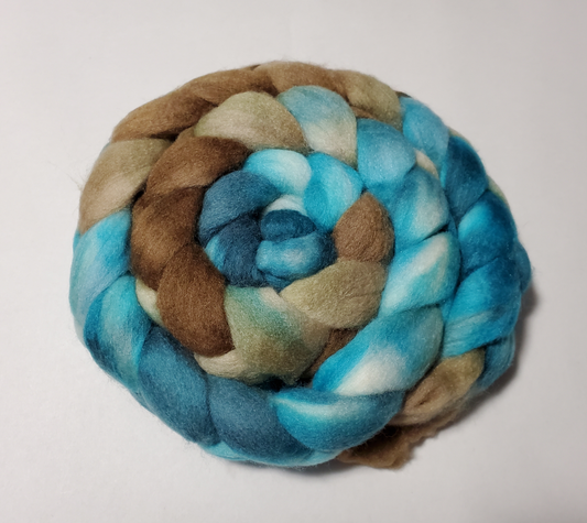 Into The Whirled  85/15 Polwarth/Tussah Silk - Leviathan