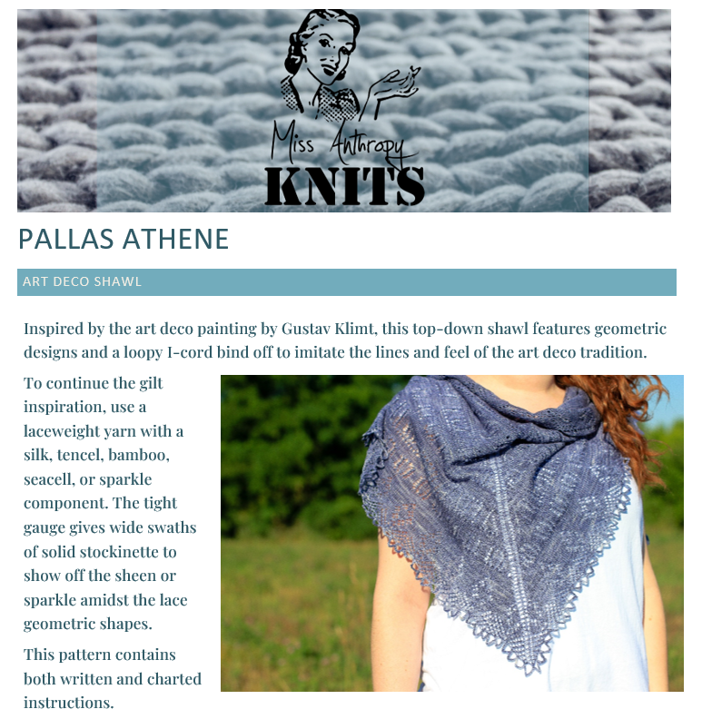 PDF Pattern: Pallas Athene Shawl